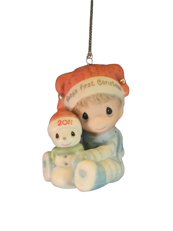 Baby's First Christmas 2011 (Boy) - Precious Moment Ornament