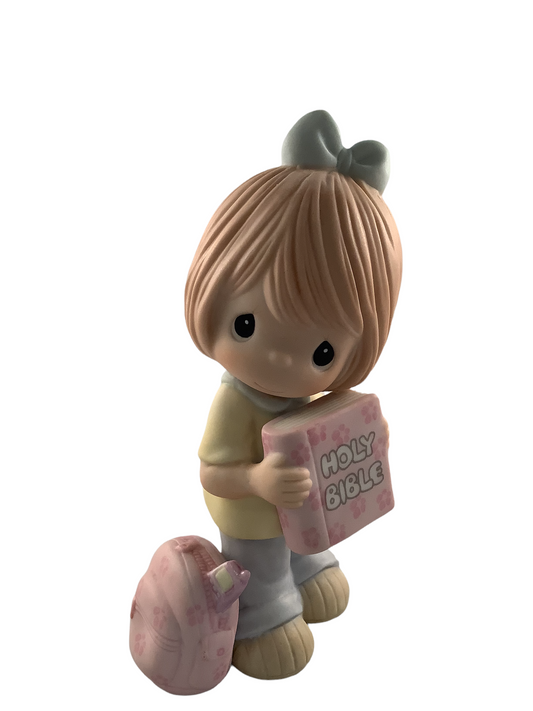 Hold On To Your Faith (Girl) - Precious Moment Figurine