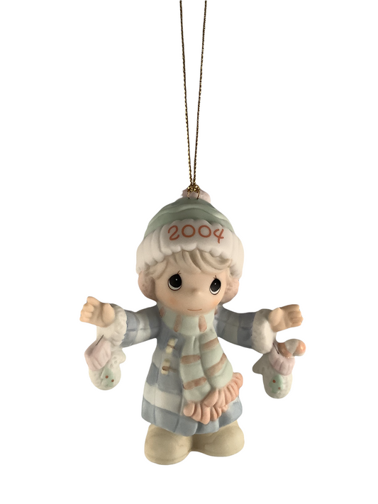 S'Mitten with the Christmas Spirit - 2004 Dated Annual Precious Moment Ornament