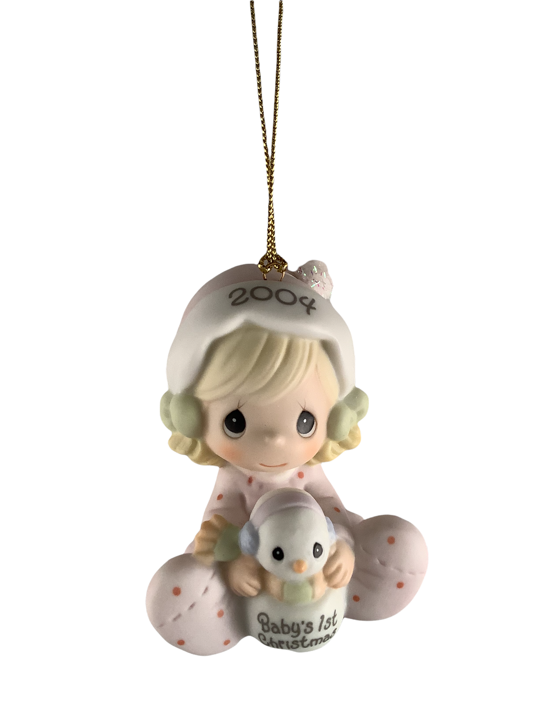 Baby's First Christmas 2004 (Girl) - Precious Moment Ornament 