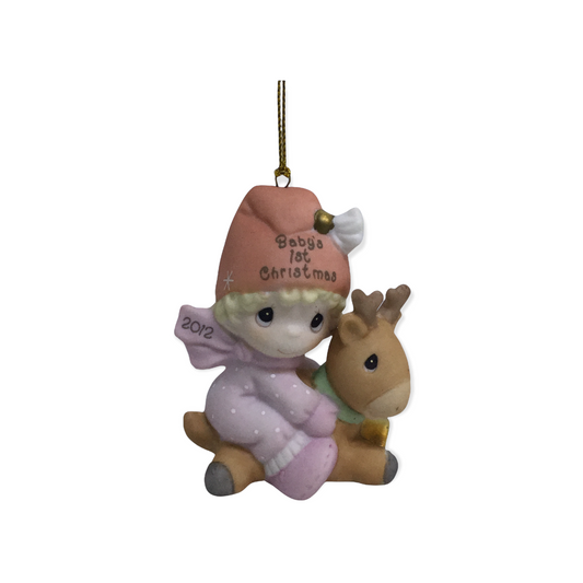 Baby's First Christmas 2012 (Girl) - Precious Moment Ornament
