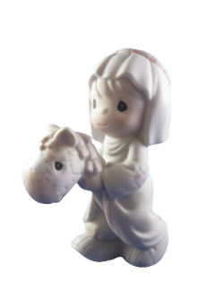 Making A Trail To Bethlehem - Precious Moment Mini Nativity Figurine