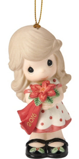 Wishing You A Beautiful Christmas - Dated Annual 2016 Precious Moment Ornament