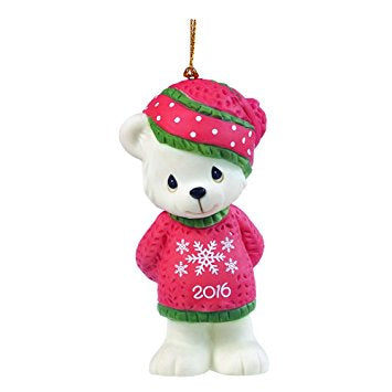 Beary Cozy Christmas -  Dated Annual 2016 Precious Moment Ornament