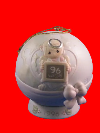 Peace On Earth...Anyway - 1996 Precious Moment Ball Ornament 