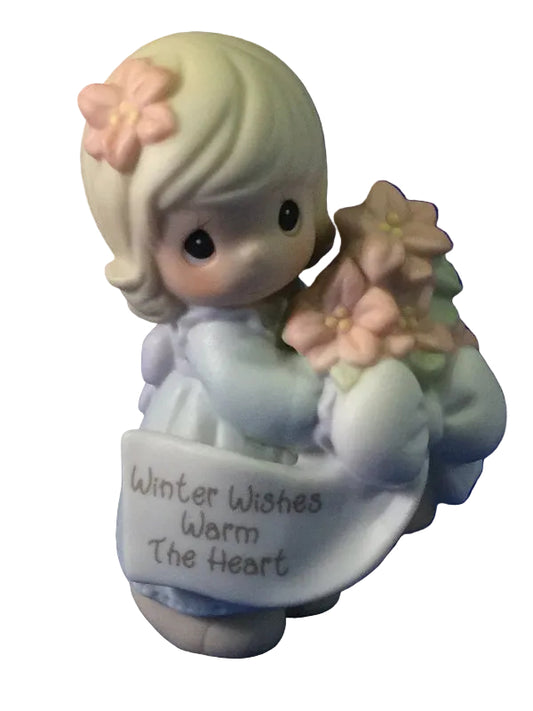 Winter Wishes Warm The Heart - Precious Moment Figurine