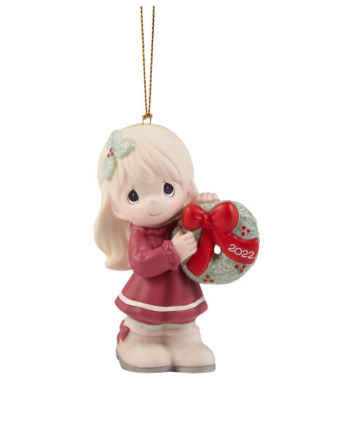 May Your Christmas Wishes Come True - 2022 Dated Annual Precious Moment Ornament