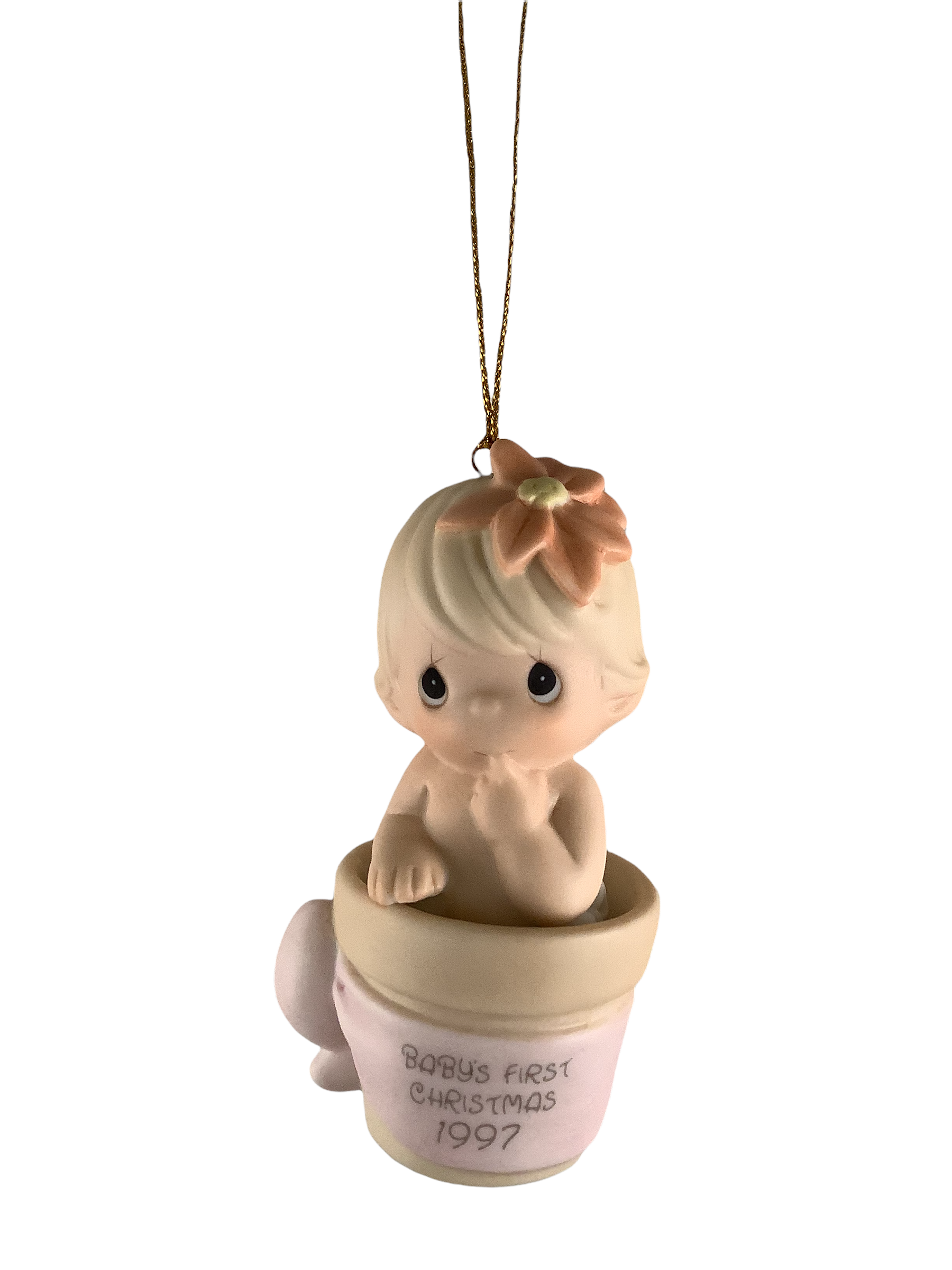 Baby's First Christmas 1997 (Girl) - Precious Moments Ornament