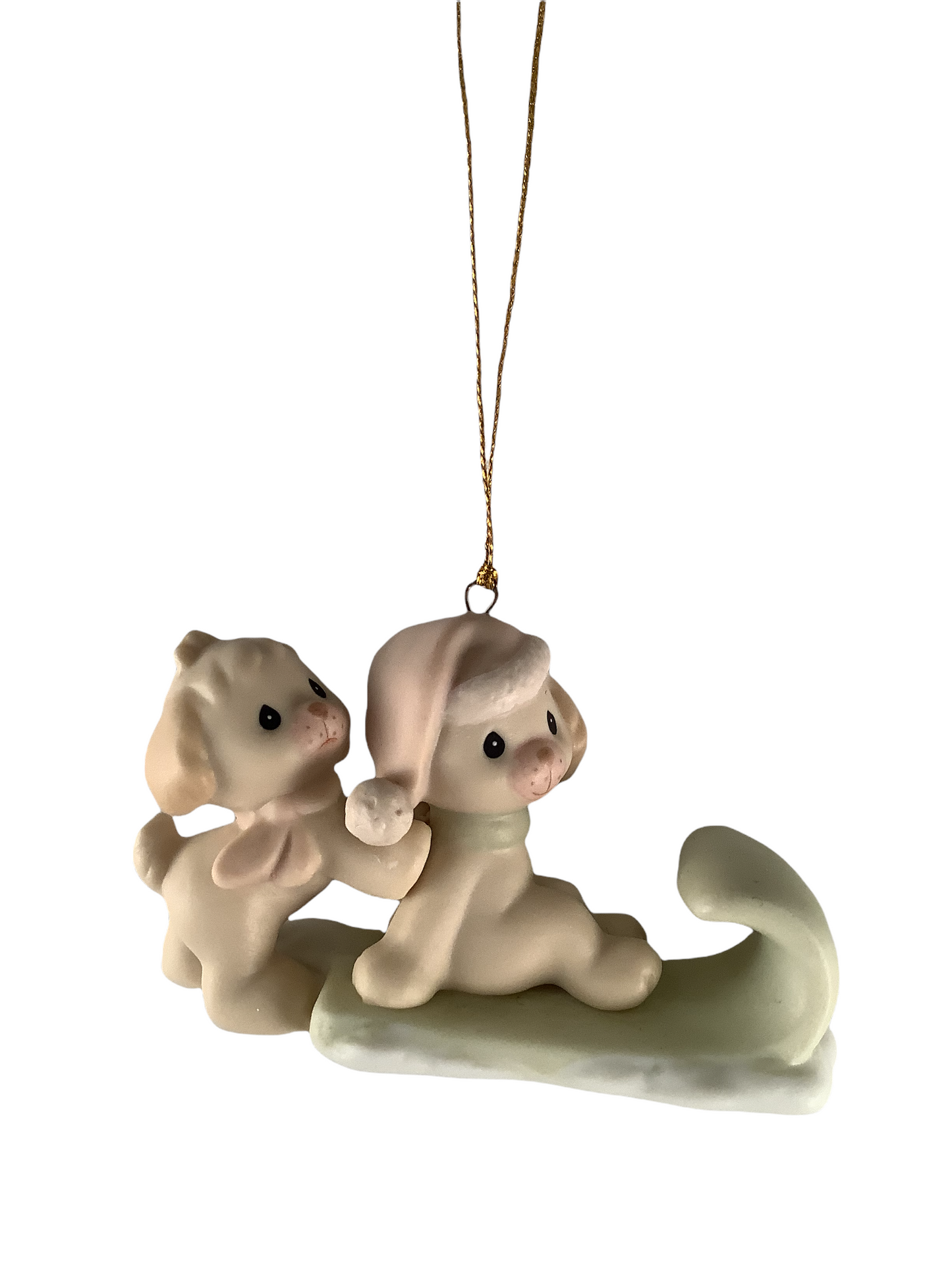 Puppies On Sled - Precious Moment Ornament 