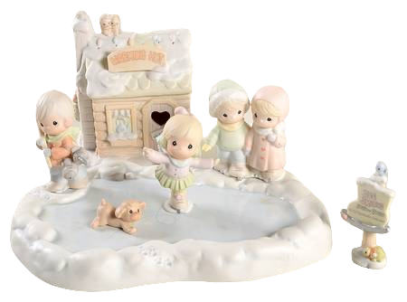 Skating Pond Collector's Set - Precious Moment Figurine