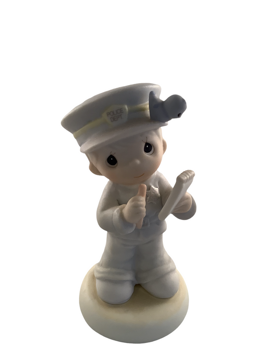 Little Moments Just The Facts…You’re Terrific ( Policeman ) - Precious Moment Figurine