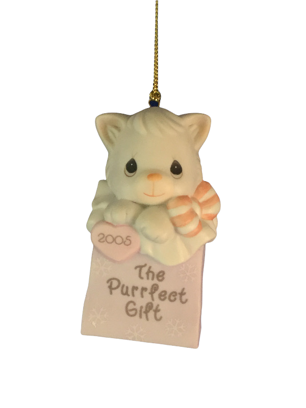 The Purrfect Gift - 2005 Dated Annual Precious Moment Ornament