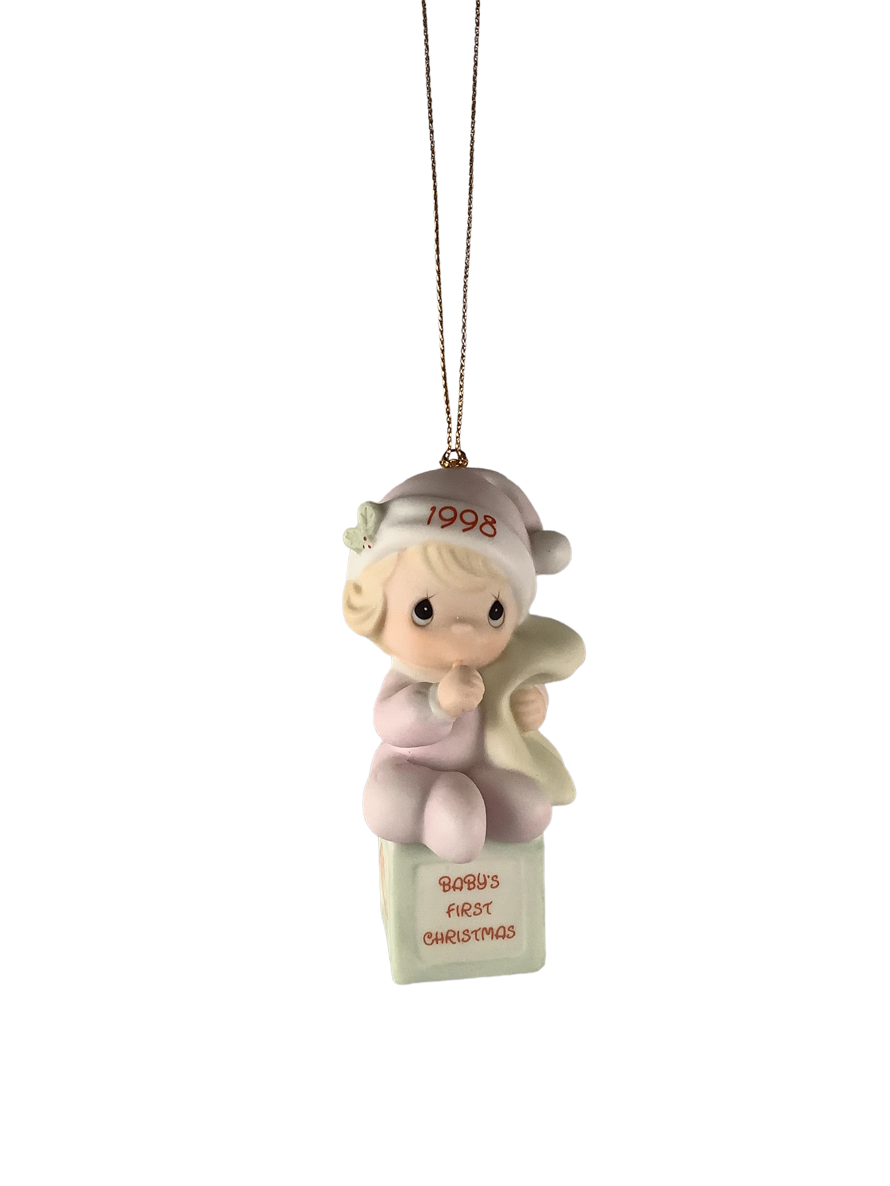 Baby's First Christmas 1998 (Girl) - Precious Moment Ornament