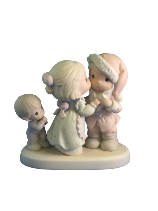 I Saw Mommy Kissing Santa Claus - Precious Moment Figurine