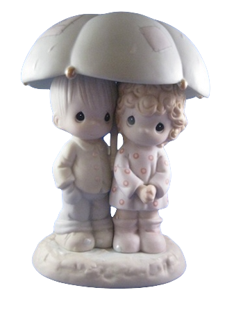 He Is Our Shelter From The Storm - Precious Moment Figurine