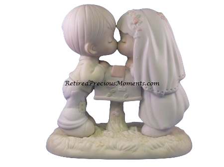 Sealed With A Kiss - Precious Moment Figurine