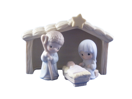 He Came As The Gift Of God's Love - Precious Moment Mini Nativity Figurine 