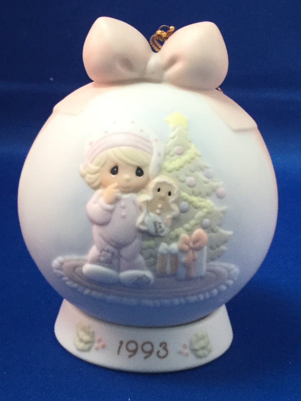 Wishing You The Sweetest Christmas - 1993 Precious Moment Ornament
