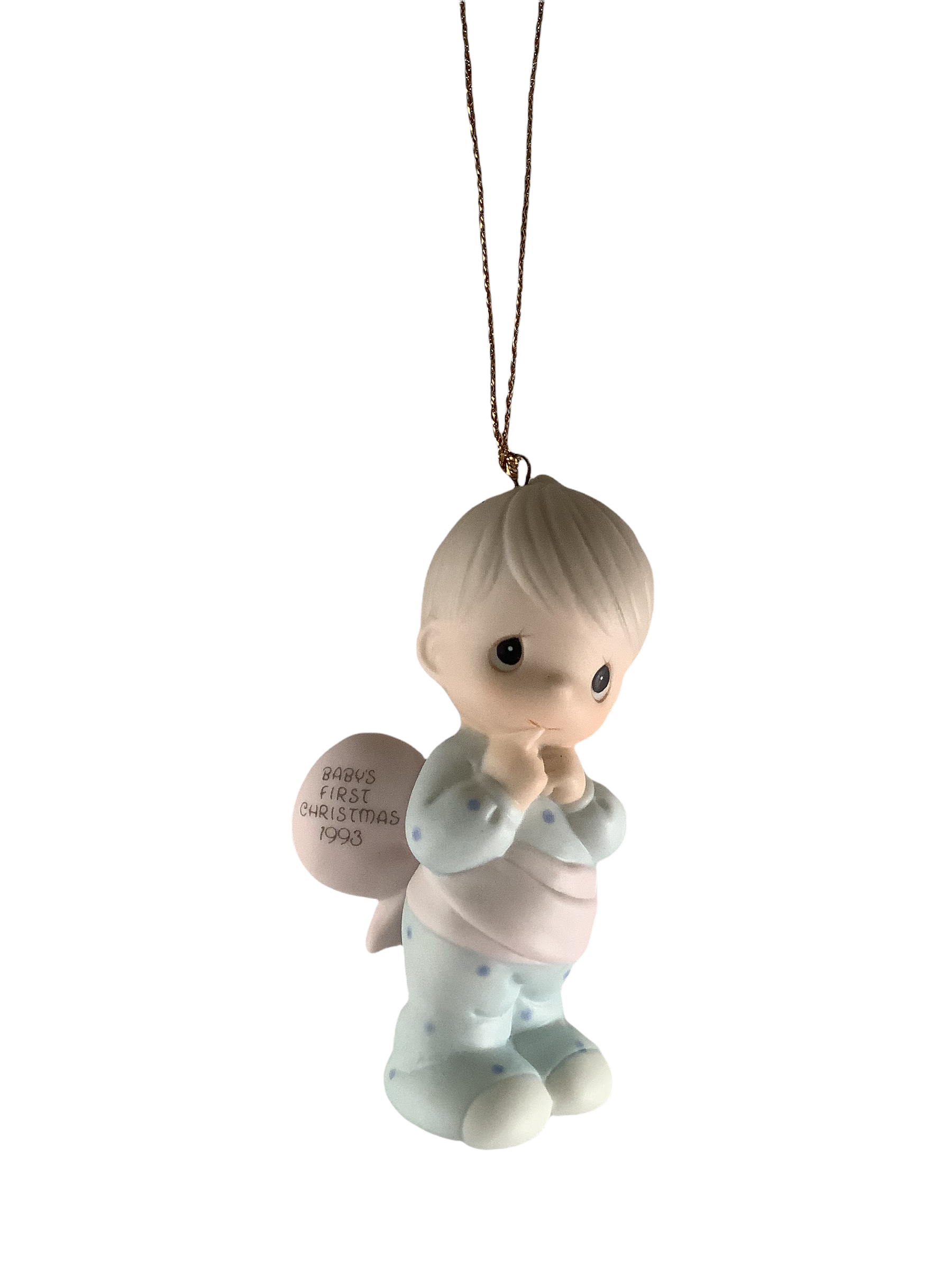 Baby's First Christmas 1993 (Boy) - Precious Moment Ornament