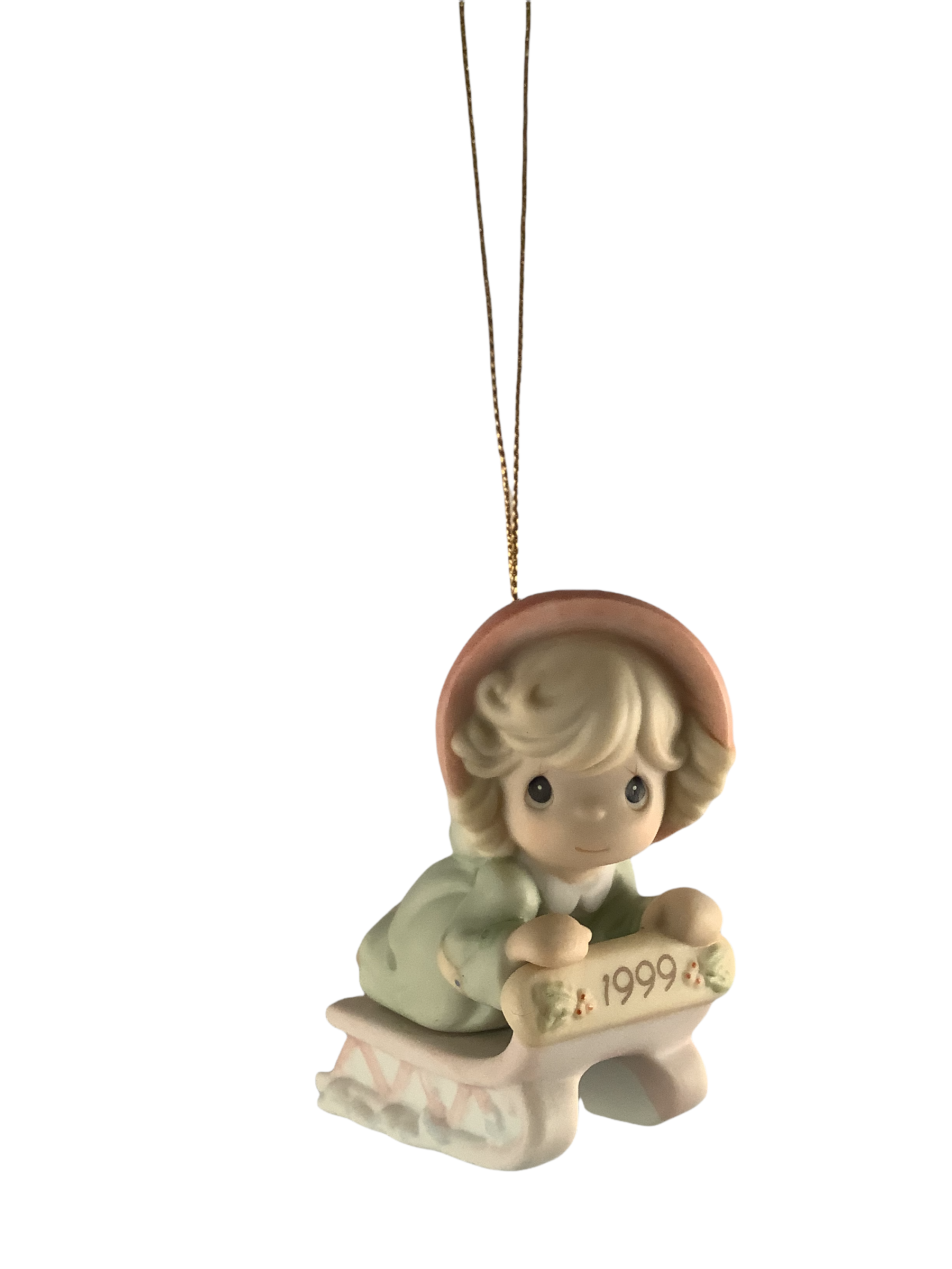 Slide Into The Next Millennium With Joy - 1999 Dated Annual Precious Moment Ornament