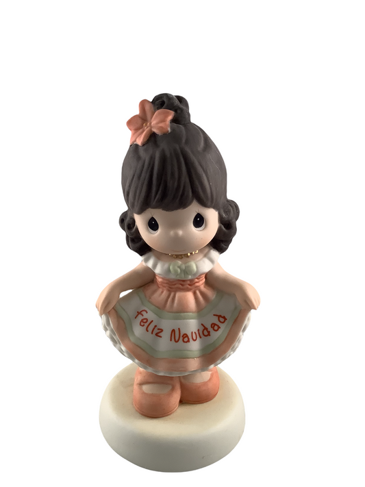 Feliz Navidad (Girl) - Precious Moment Figurine