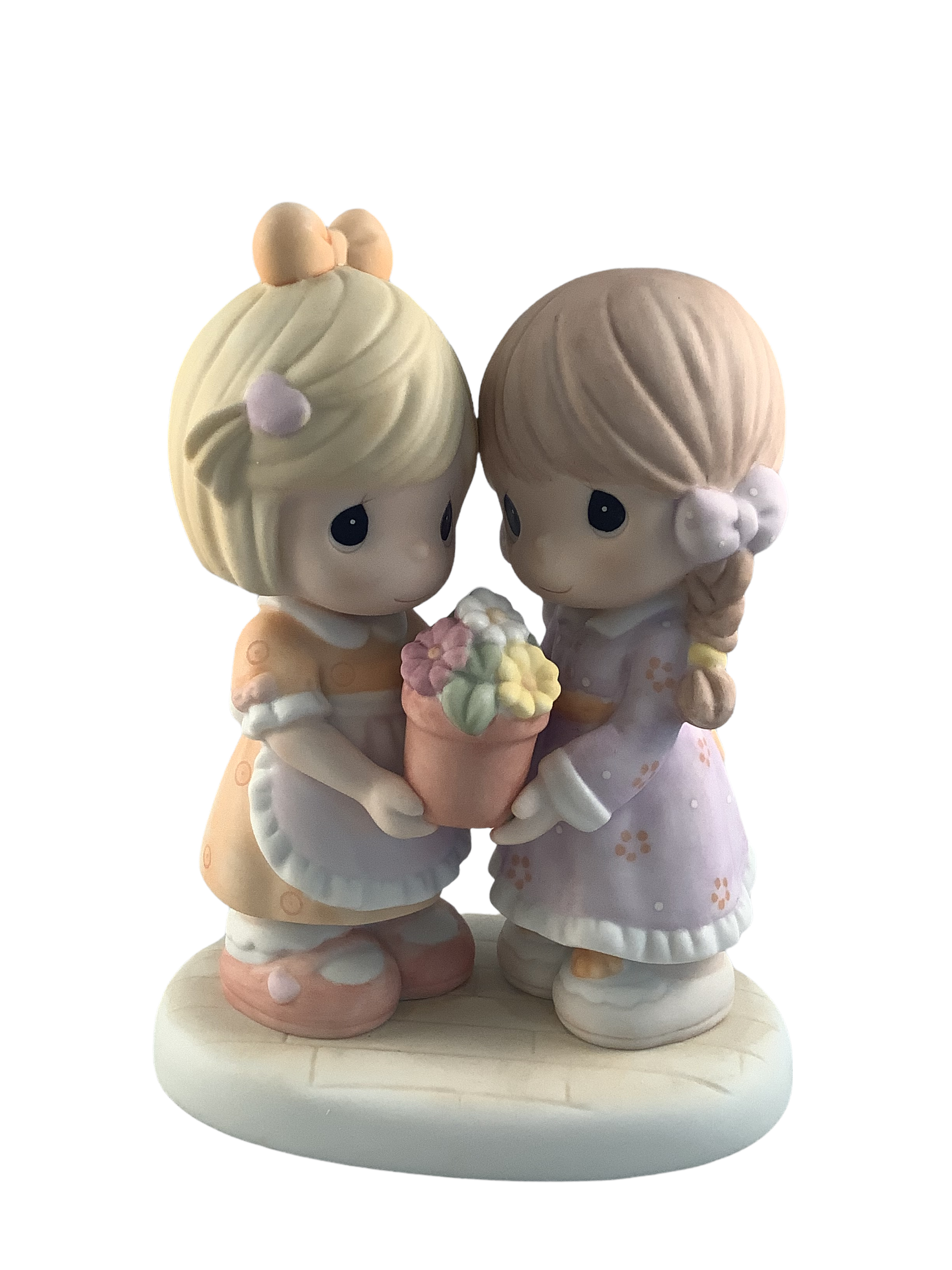 Flowers And Friendship Are Best When Shared - Precious Moment Figurine