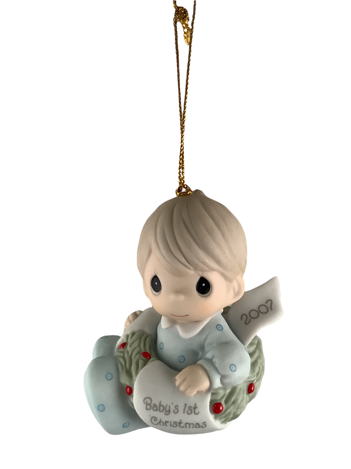 Baby's First Christmas 2007 (Boy) - Precious Moment Ornament