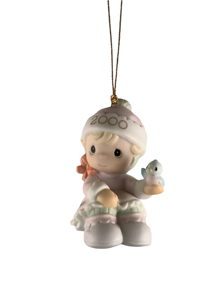 Baby's First Christmas 2000 (Girl) - Precious Moment Ornament