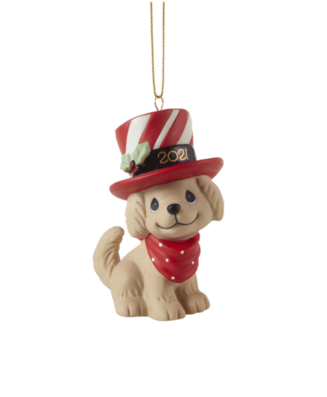We Woof You A Merry Christmas  - 2021 Dated Annual Precious Moment Ornament