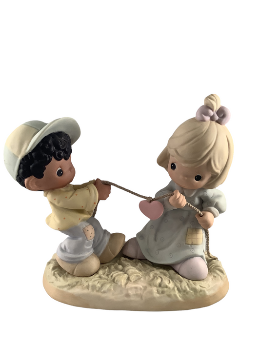 You Tug On My Heart String - Precious Moment Figurine