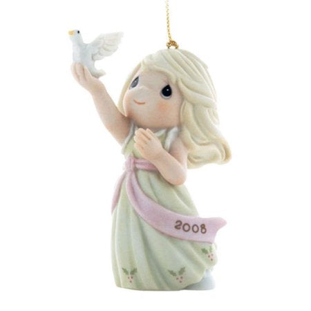 Blessings Of Peace To You  - 2008 Dated Annual Precious Moment Ornament