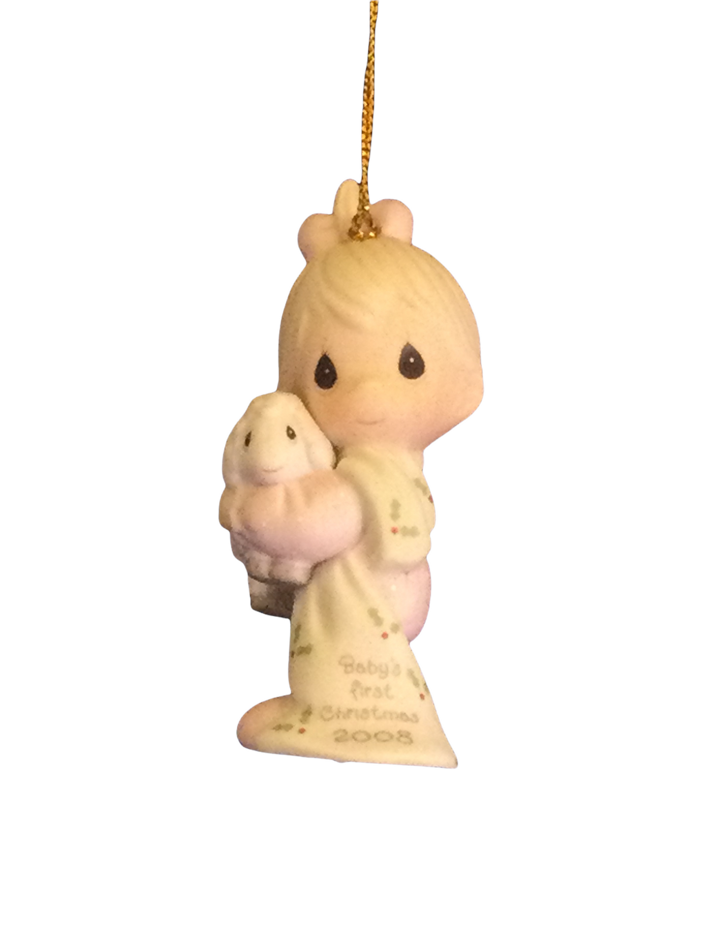 Baby's First Christmas 2008 (Girl) - Precious Moment Ornament