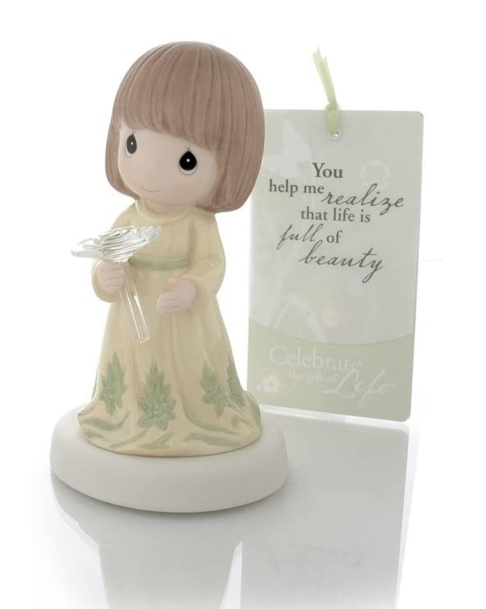 You Help Me Realize That Life Is Full Of Beauty - Precious Moment Figurine