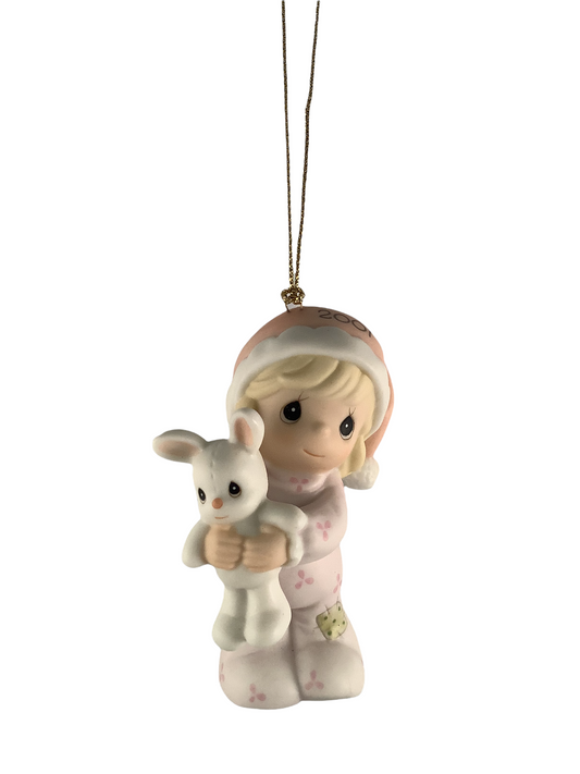 Baby's First Christmas 2001 (Girl) - Precious Moment Ornament
