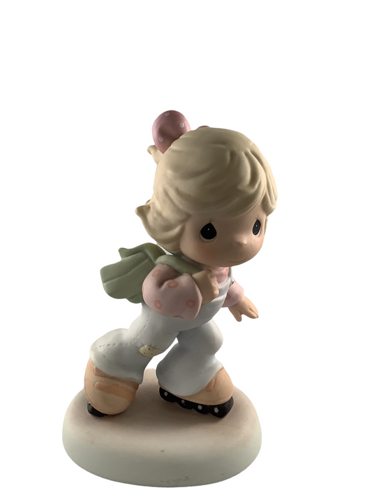 Roll Away, Roll Away, Roll Away - Precious Moment Figurine