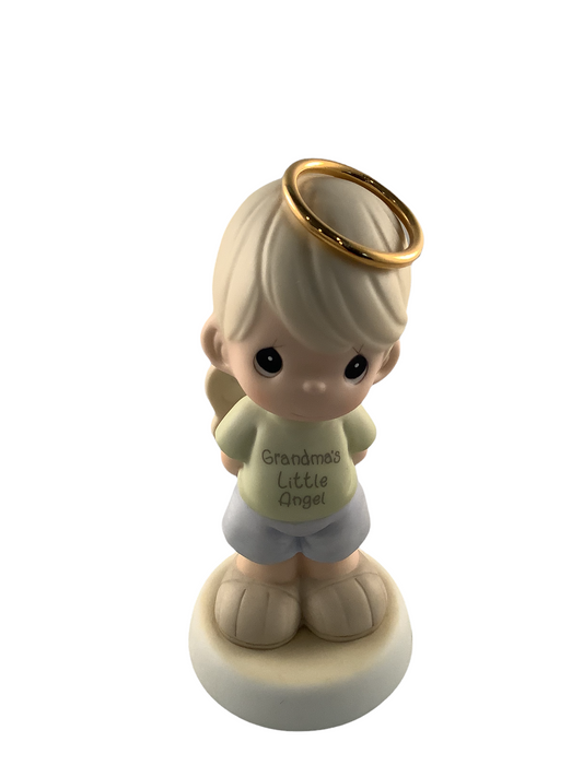 Grandma's Little Angel (Boy - Blonde) - Precious Moment Figurine