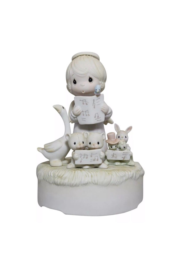 Let Heaven And Nature Sing (Musical) - Precious Moments Figurine