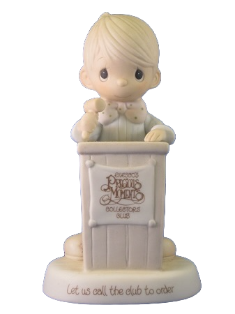 Let Us Call The Club To Order - Precious Moment Figurine 