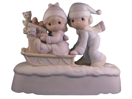 Sharing Our Season Together (Musical) - Precious Moment Figurine