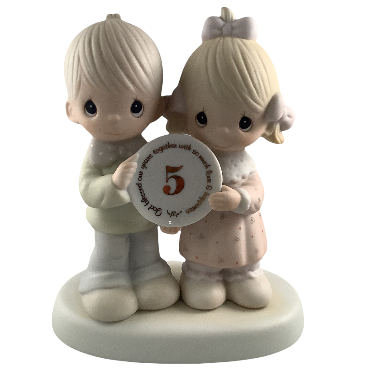 God Blessed Our Years Together With So Much Love And Happiness (5th) - Precious Moment Figurine