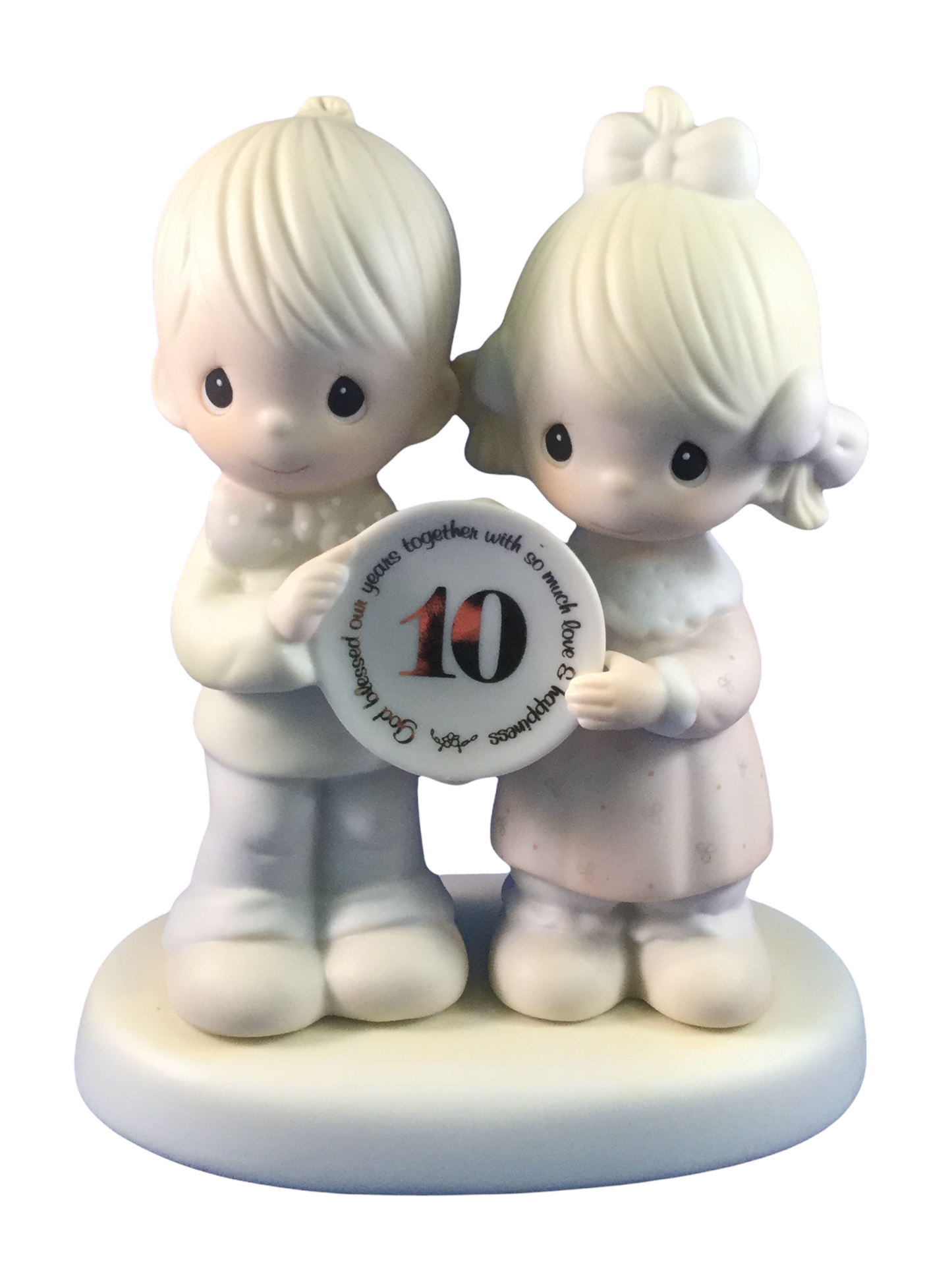 God Blessed Our Years Together With So Much Love And Happiness (10th) - Precious Moment Figurine