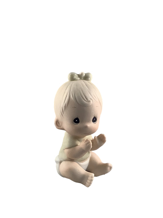 Baby Girl Clapping - Precious Moment Figurine