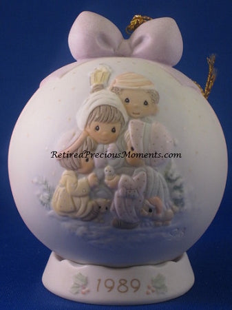 Peace On Earth - 1989 Precious Moment Ball Ornament