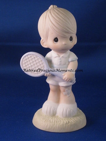 Serving The Lord (Boy) - Precious Moment Figurine