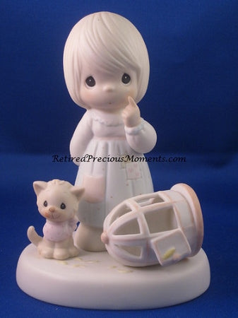 The Lord Giveth , And The Lord Taketh Away - Precious Moment Figurine